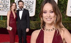 Olivia Wilde, left, and Jason Sudeikis arrive at the 73rd annual Golden Globe Awards on Sunday, Jan. 10, 2016, at the Beverly Hilton Hotel in Beverly Hills, Calif. (Photo by Jordan Strauss/Invision/AP)